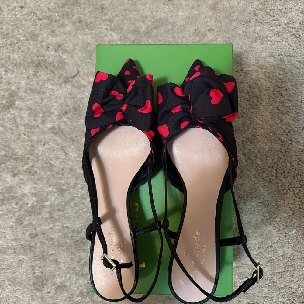 Kate Spade Black and Red Heels